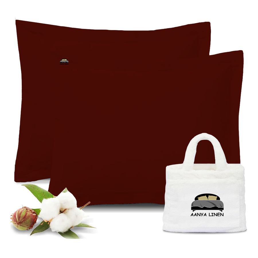 Burgundy 2024 euro shams