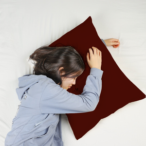 Burgundy Pillow Cases Solid Bliss Sateen