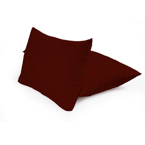 Burgundy Stripe Pillowcase Comfy Sateen