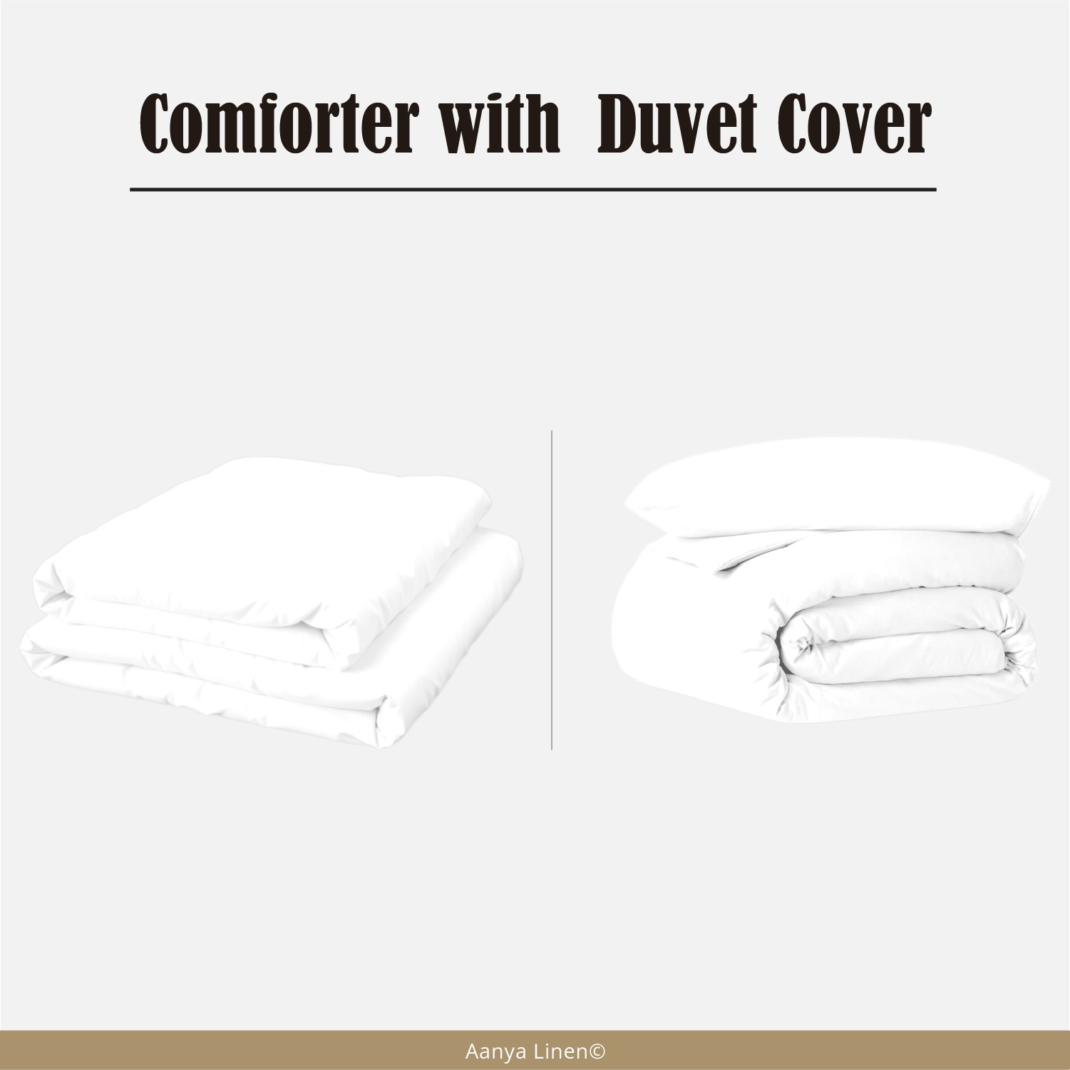 White Comforter with Duvet Cover