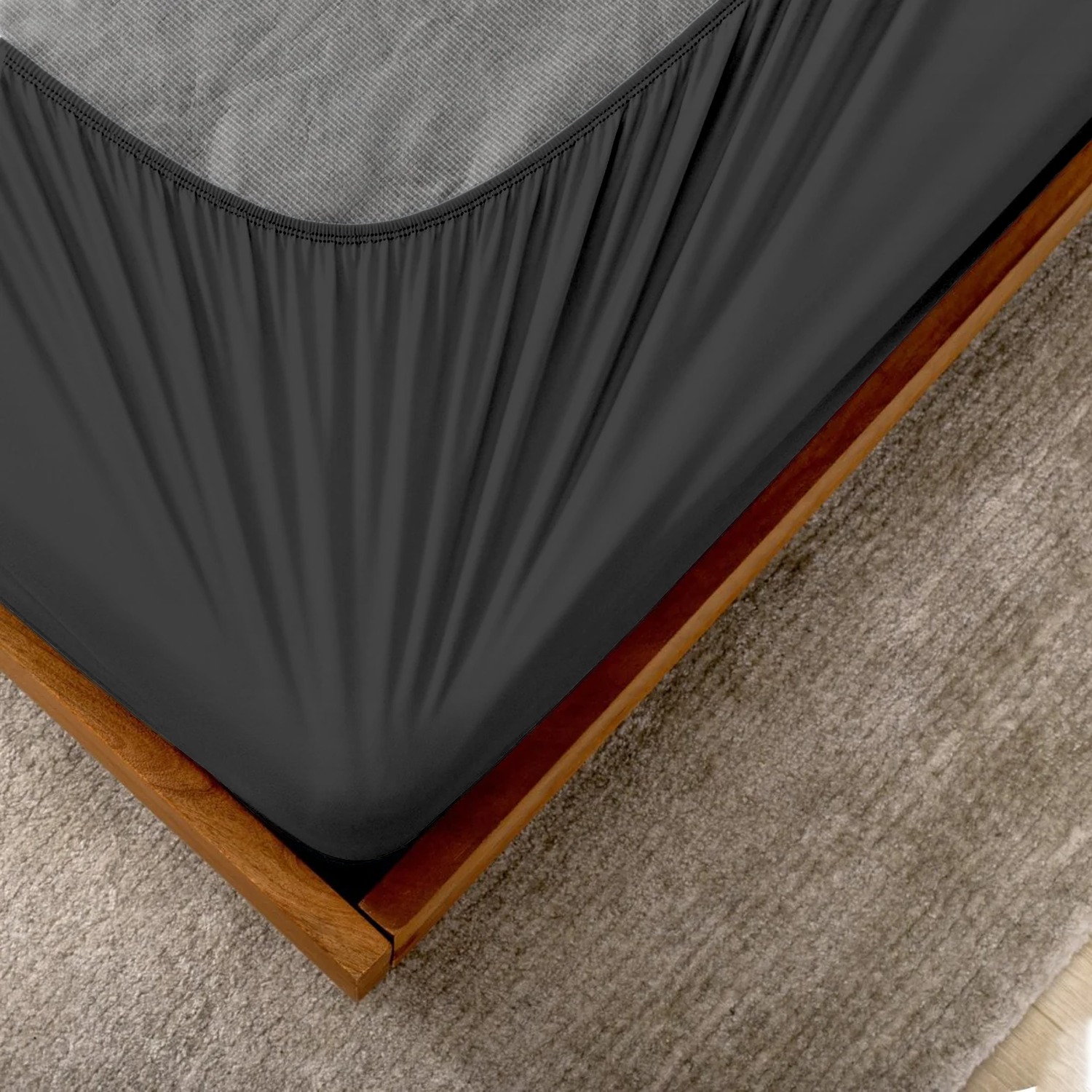 Dark Grey Box Spring Cover