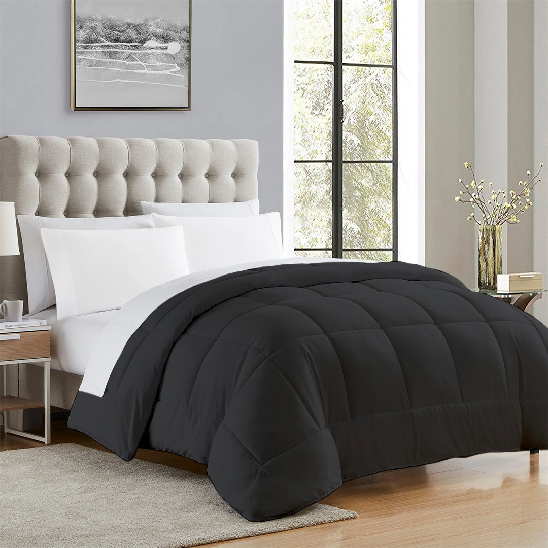 Dark Grey Sheet Set with Comforter