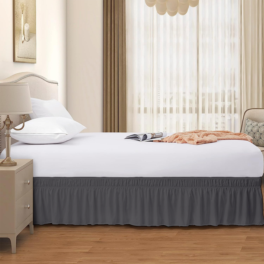 Texas King Wrap Around Bed Skirts - 400 Thread Count
