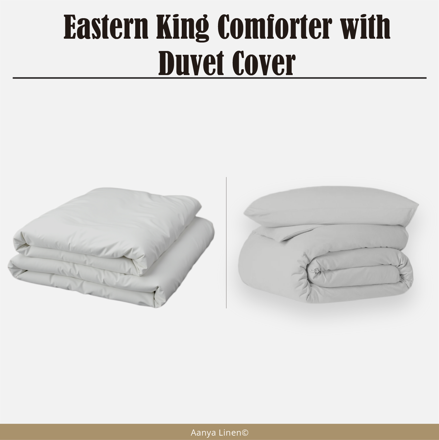 Eastern King Comforter with Duvet Cover