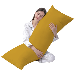 Gold Body Pillow Cover Solid Comfy Sateen
