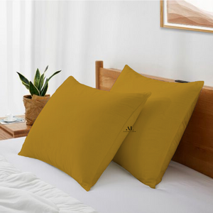 Gold Pillowcase Solid Comfy Satin