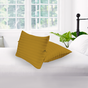 Gold Stripe Pillowcase Comfy Sateen