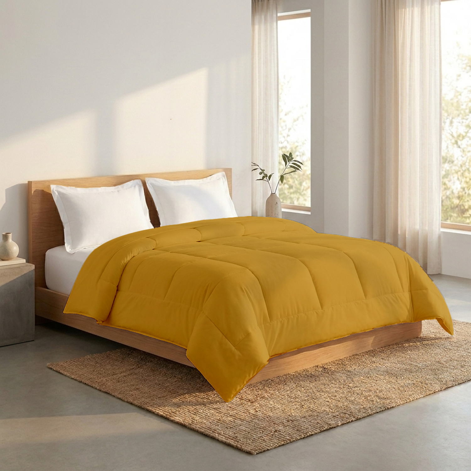 Gold Comforters 400 GSM Comfy Solid