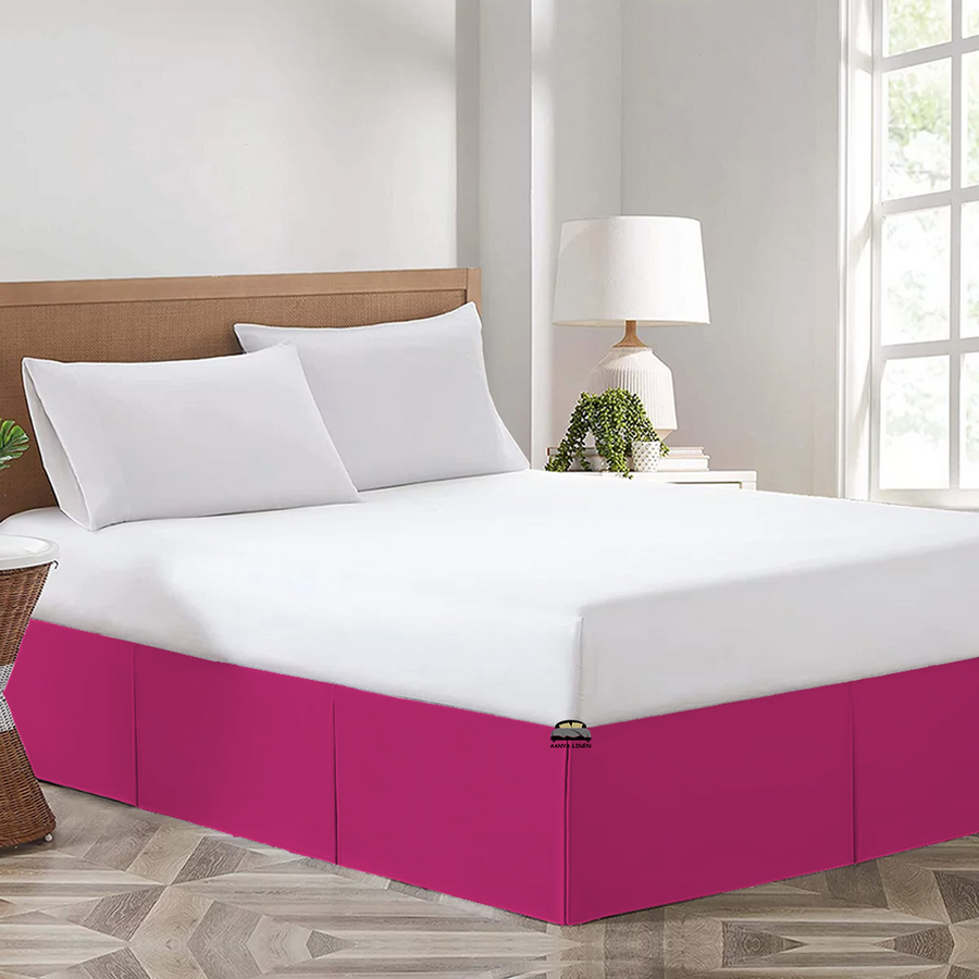 Hot pink sales bed skirt full