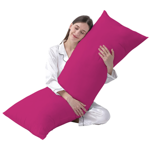 Hot Pink Body Pillow Cover Solid Comfy Sateen