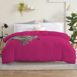 Hot Pink Duvet Cover Solid Comfy Sateen