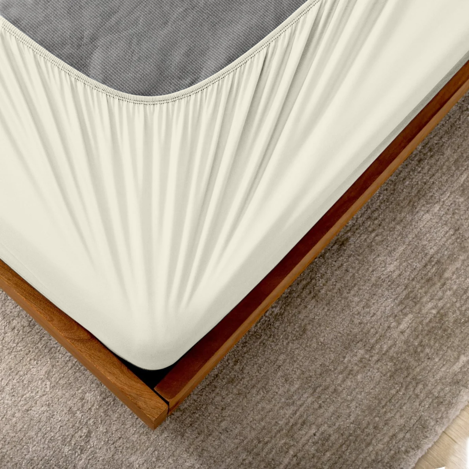 Ivory Box Spring Cover
