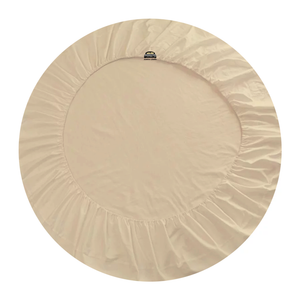 Ivory Round Fitted Sheet Only Bliss Solid Sateen