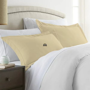 Ivory Pillow Shams Solid Bliss Sateen