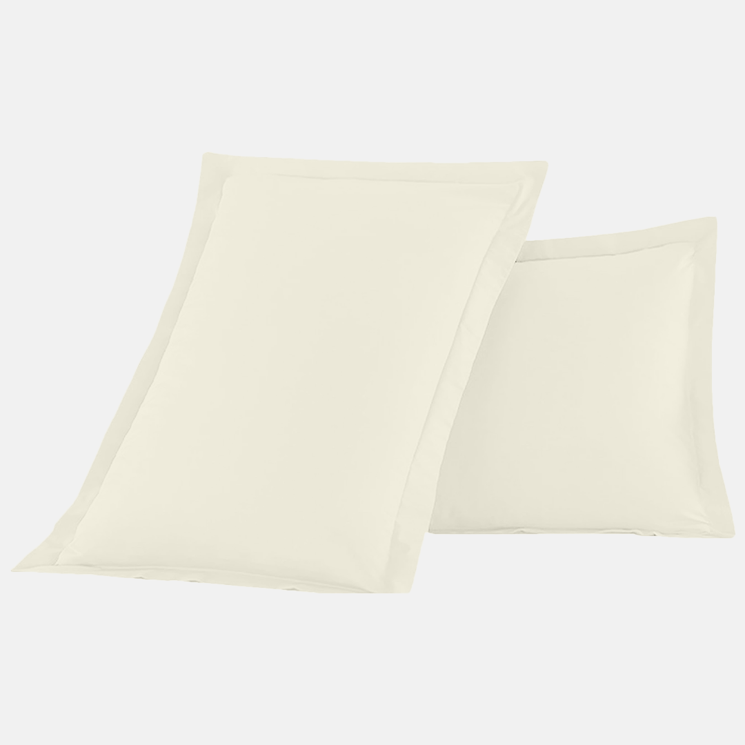 Pillowshams Solid Comfy Sateen Ivory