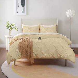 Ivory Pintuck Duvet Cover Set Bliss