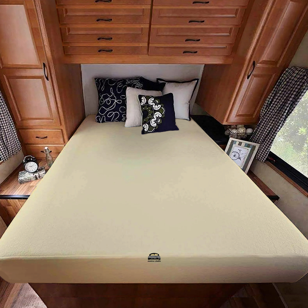 Ivory RV Fitted Sheet (72x80) (42x80) AanyaLinen
