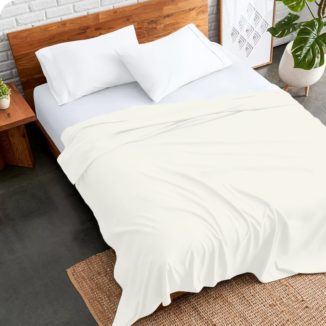 Oversized King Flat Sheets (1 -Piece) - 400 TC