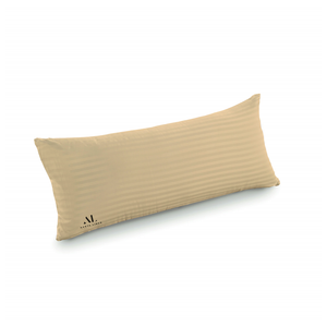 Ivory Stripe Body Pillow Cover Comfy Sateen