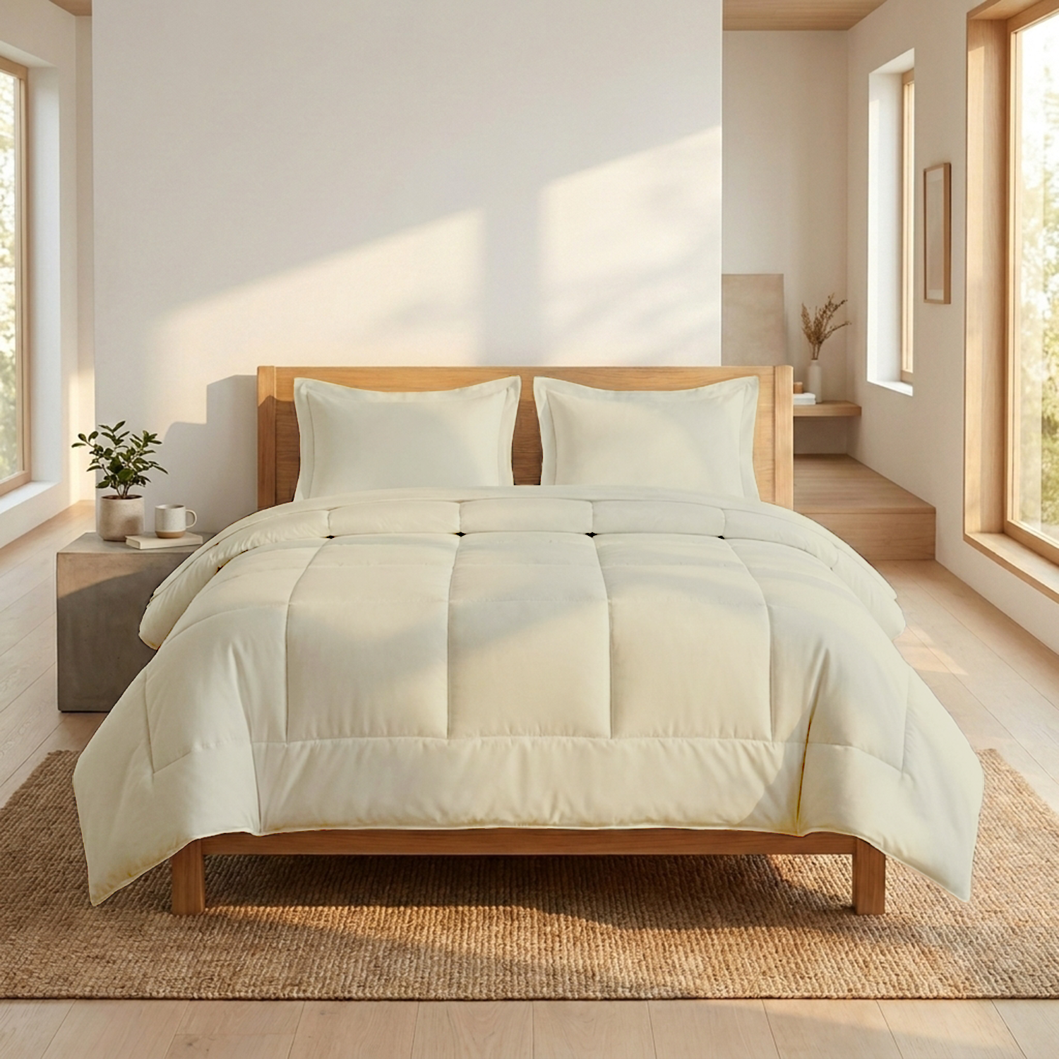 Ivory Comforter Set