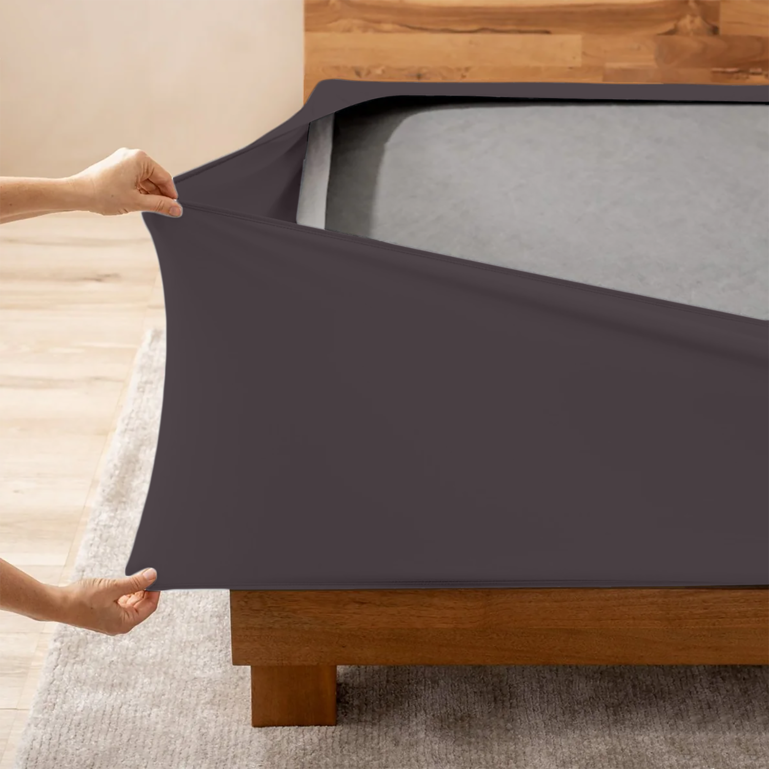 Lavender Box Spring Cover