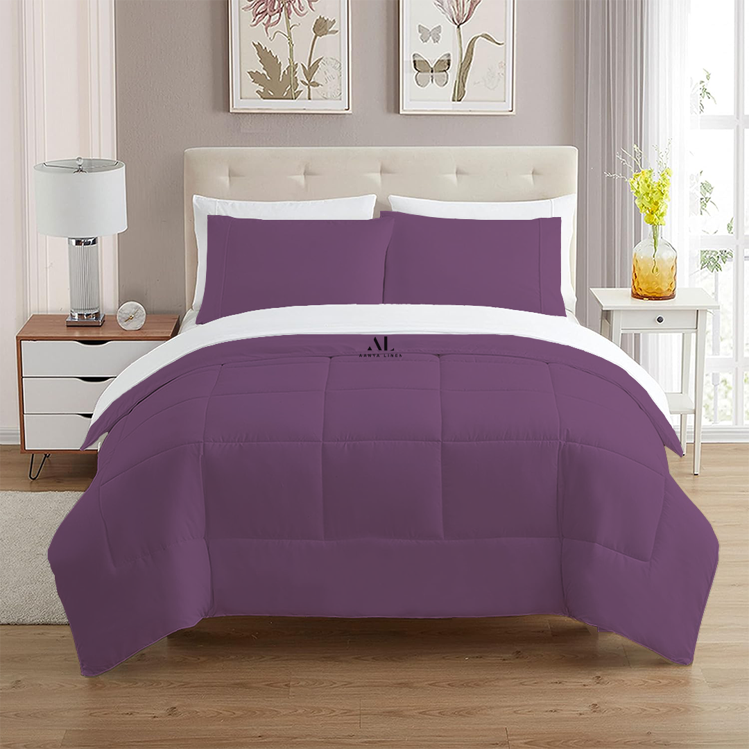 Lavender Comforter Sets Queen, King, CalKing AanyaLinen