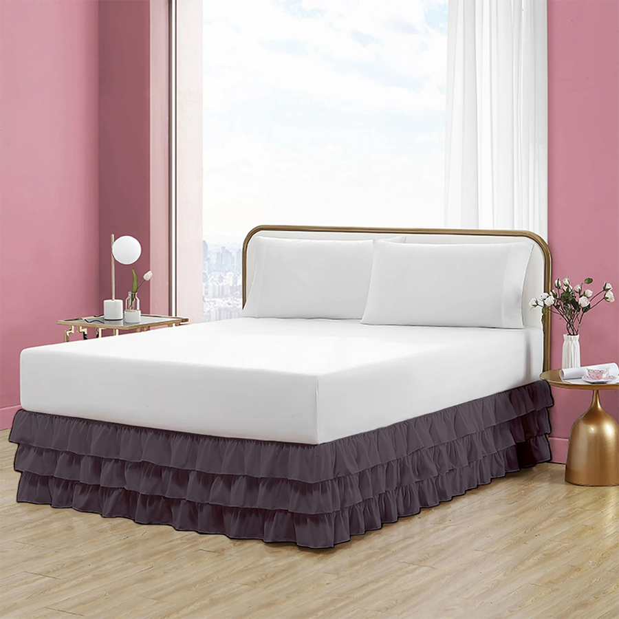 White ruffle bed skirt queen new arrivals