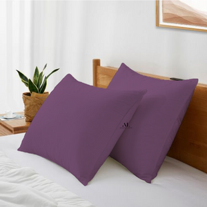 Lavender Pillowcases Solid Sateen Bliss