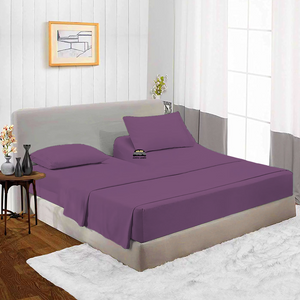 Lavender Top Split Sheet Set 34 inches Solid Bliss