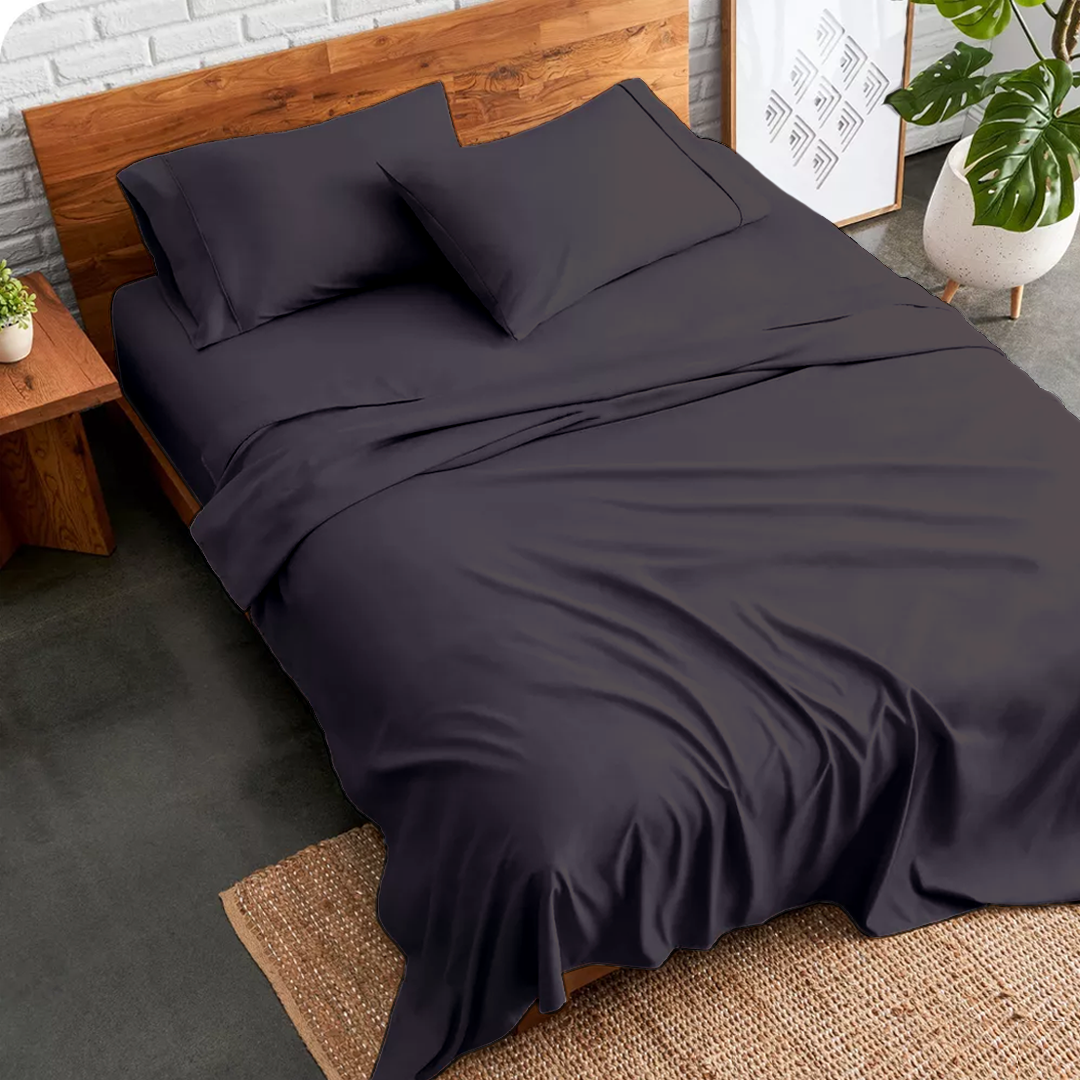 Premium Cotton California King Bed Sheets - 400 TC
