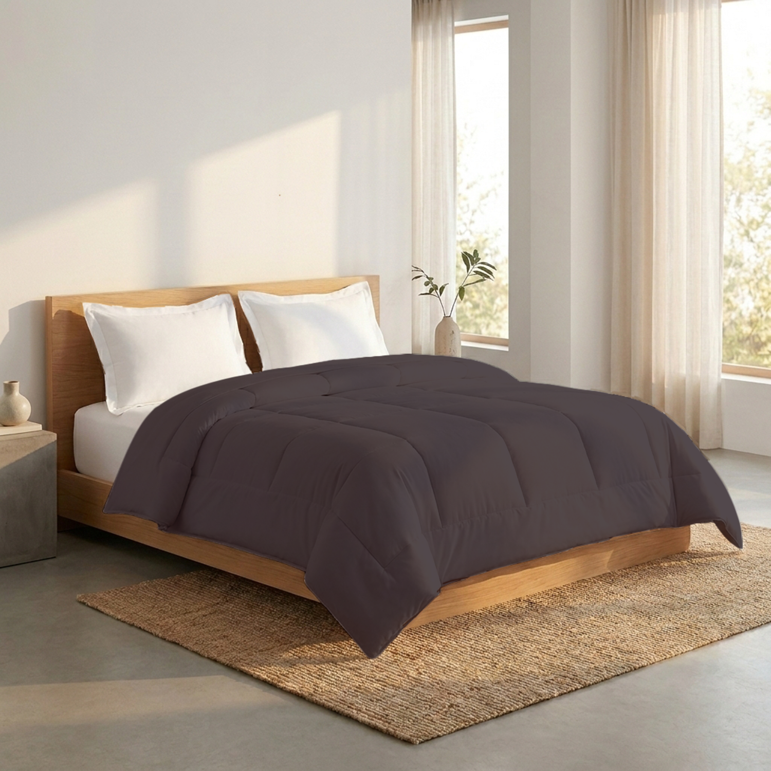 Lavender Comforter 400 GSM Bliss Cotton Sateen