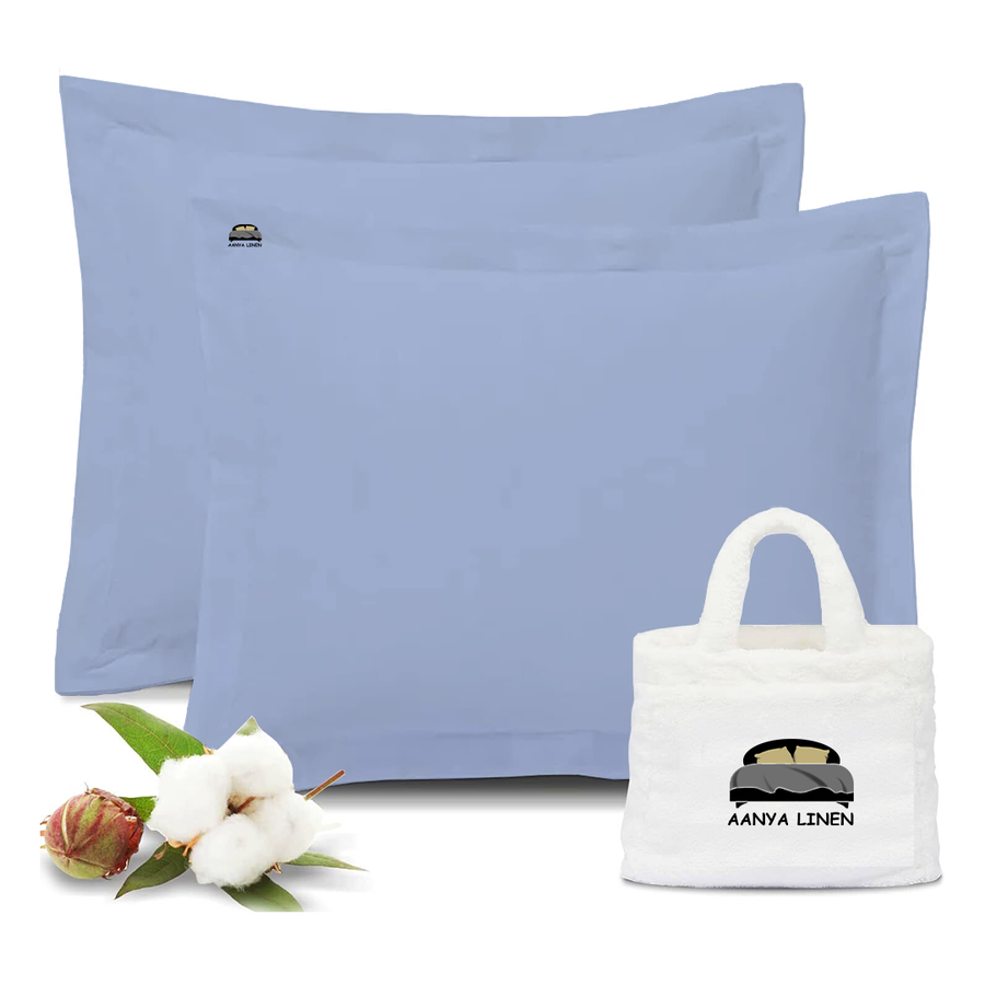 Blue euro shams hot sale