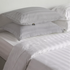 Light Grey Stripe Pillow Shams Comfy Sateen