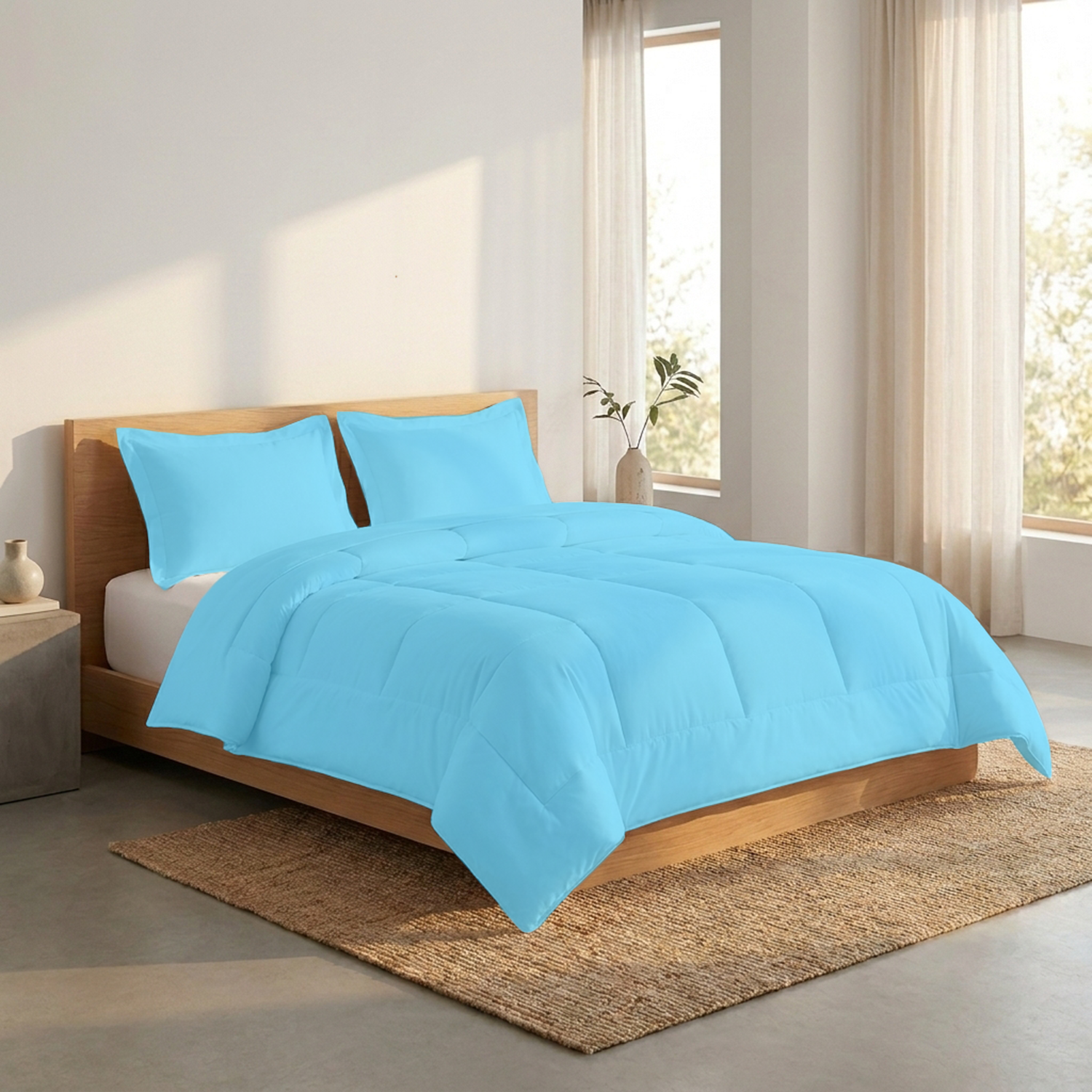 Light Blue Comforter Set