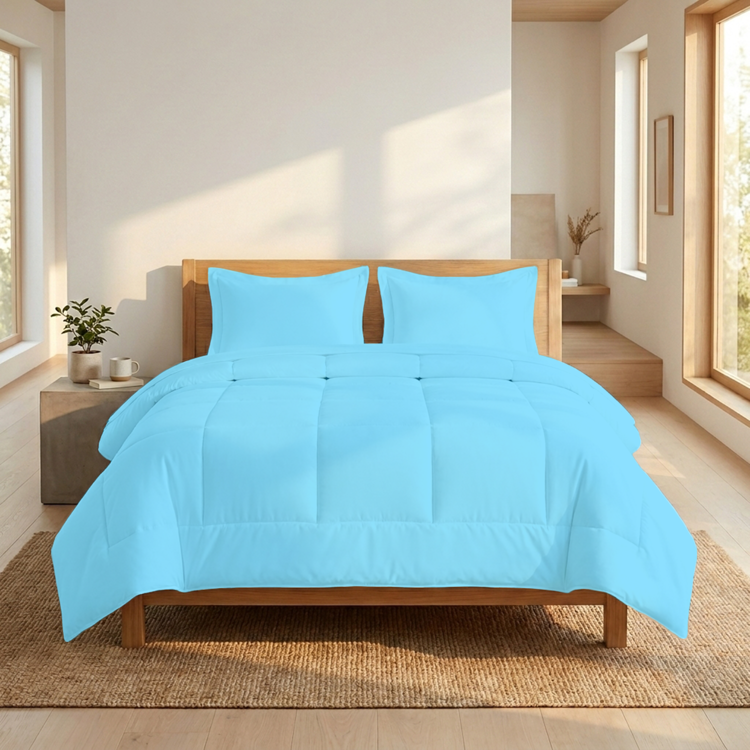 Light Blue Comforter Set