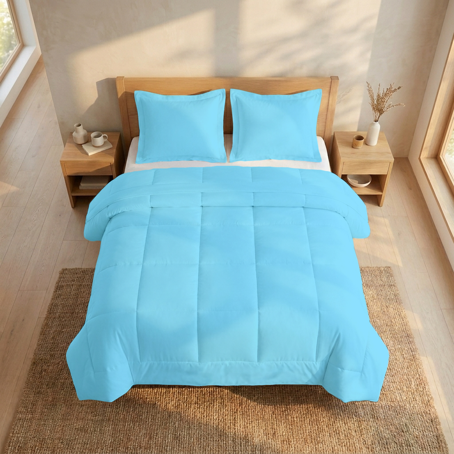 Light Blue Comforter Set