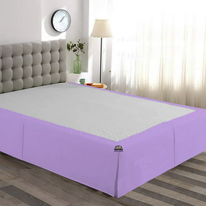 Lilac Bed Skirt Solid Comfy Sateen