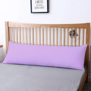 Lilac Body Pillow Cover Solid Comfy Sateen