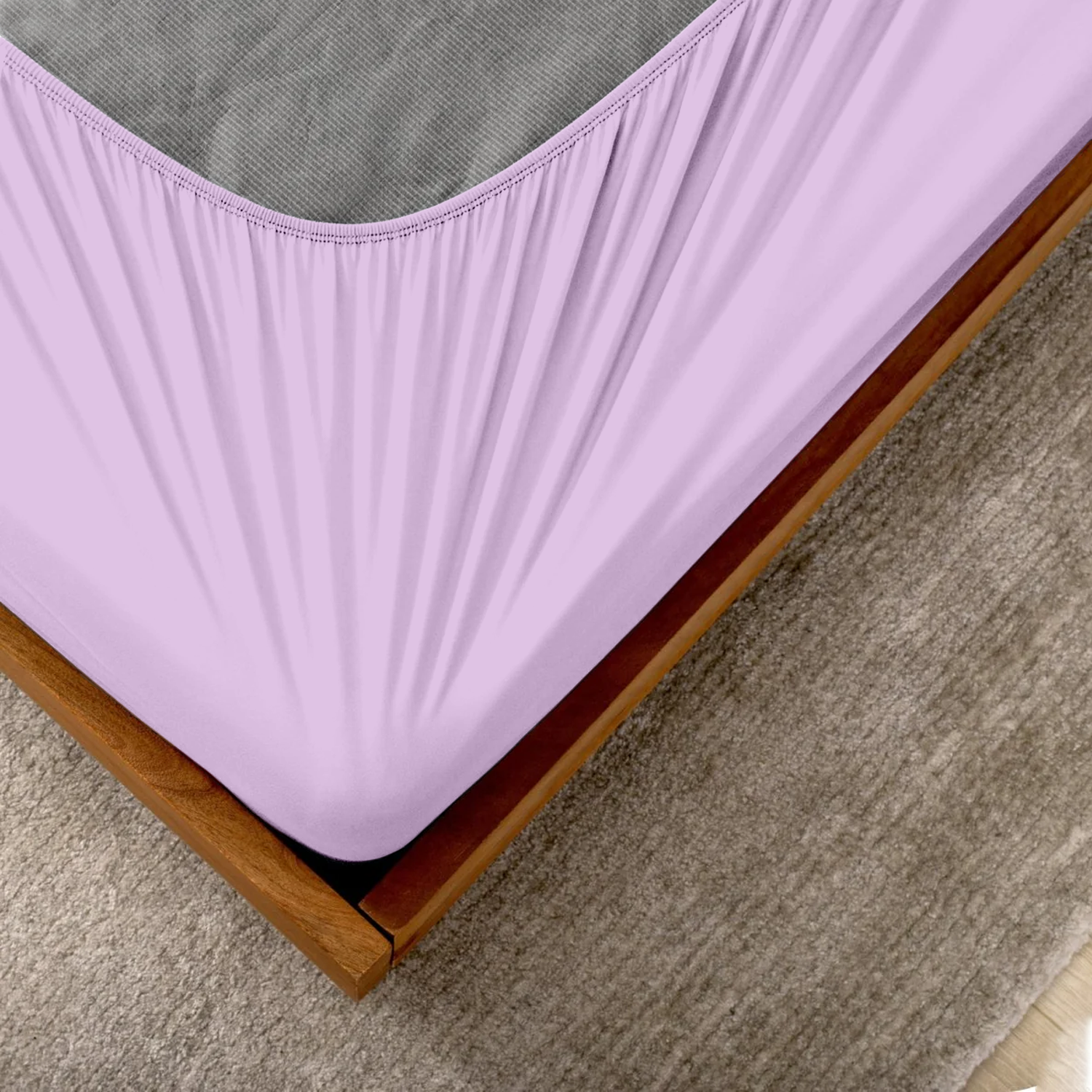 Lilac Box Spring Cover