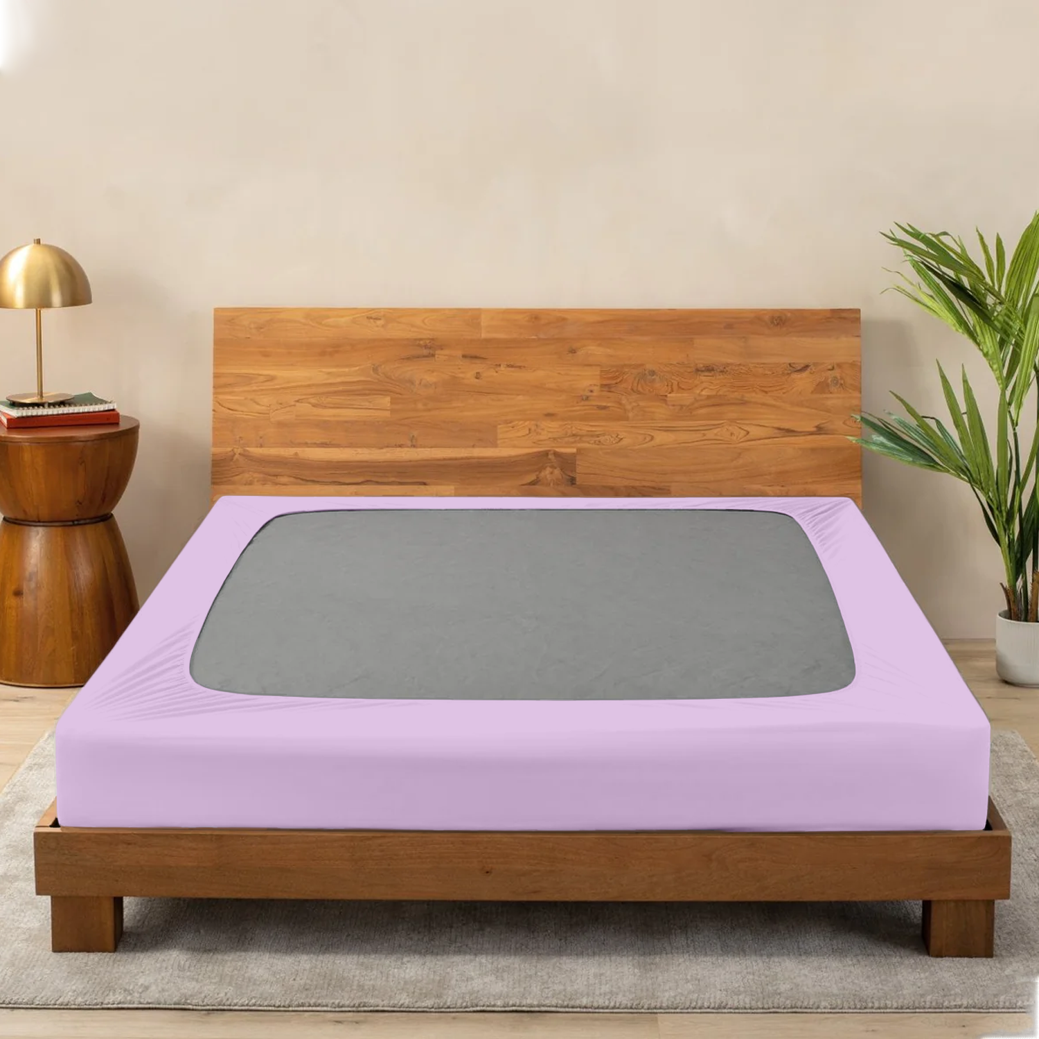 Lilac Box Spring Cover
