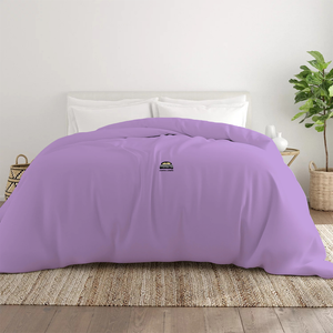 Lilac Duvet Cover Solid Comfy Sateen
