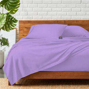 Lilac Sheet Set Comfy Solid Sateen