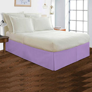 Lilac Stripe Bed Skirt (Comfy 300TC)