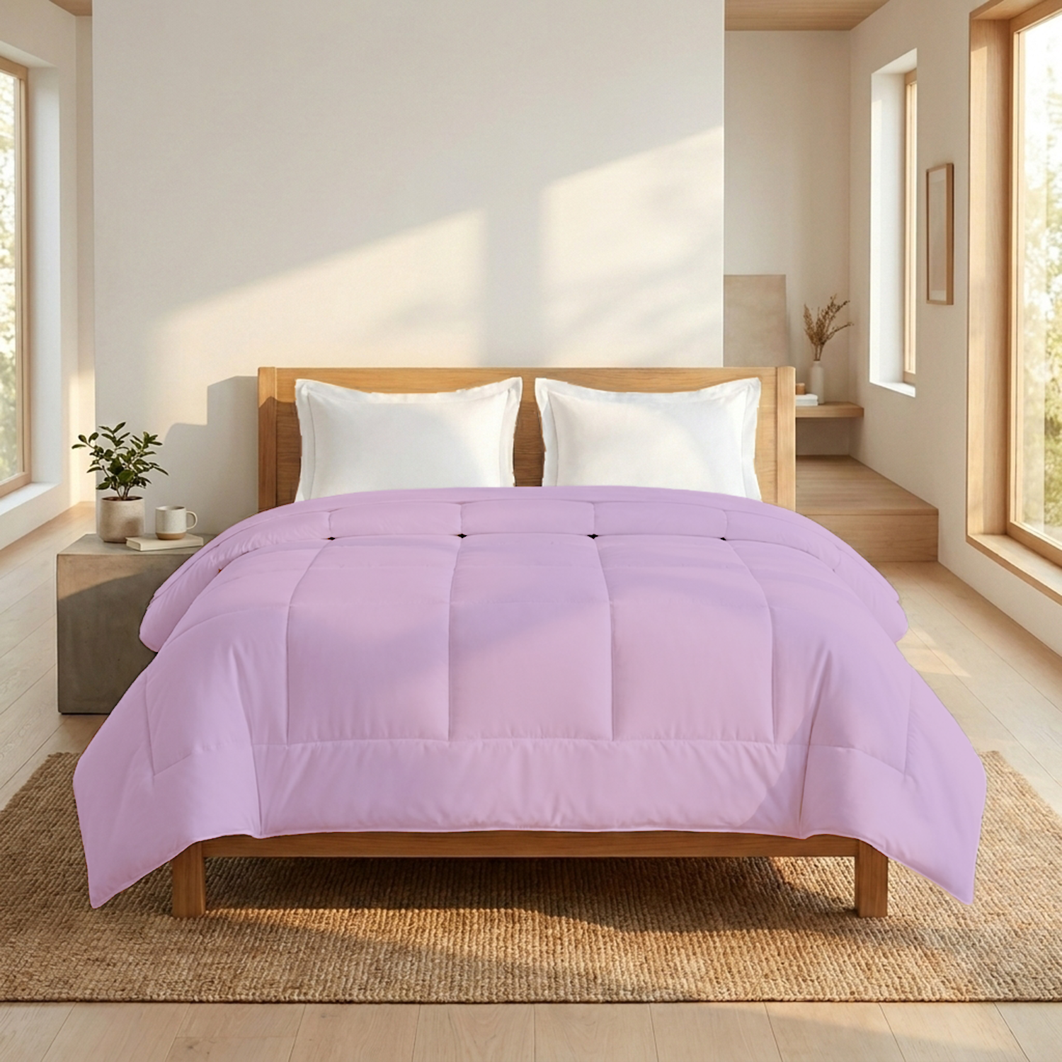 Lilac Comforter 400 GSM Comfy Cotton Sateen