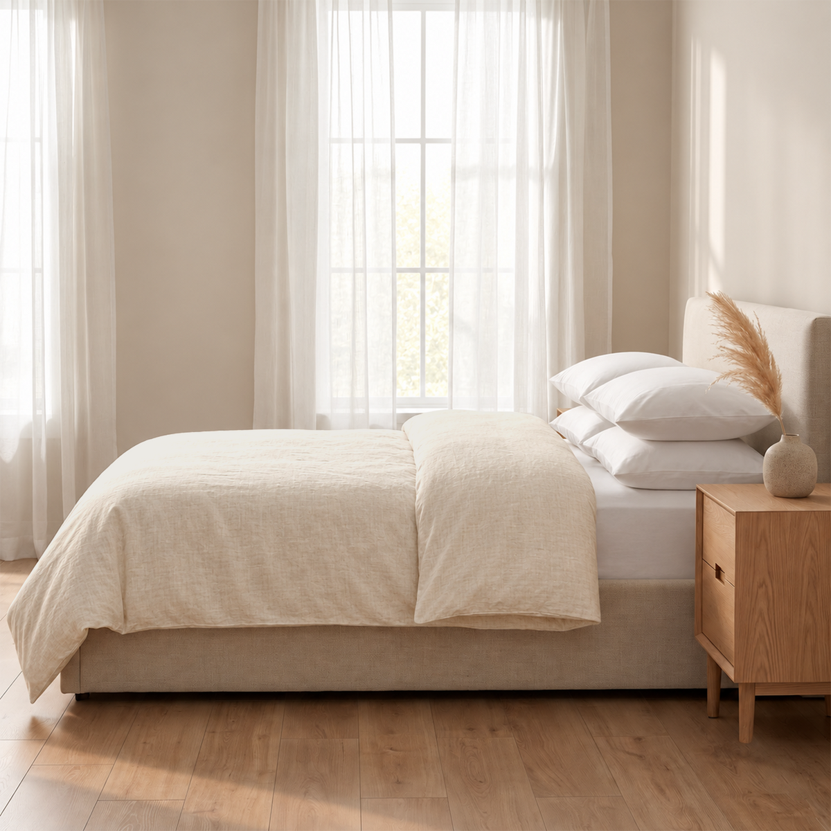 Natural Linen Duvet Covers | Pre-Washed 100% Linen