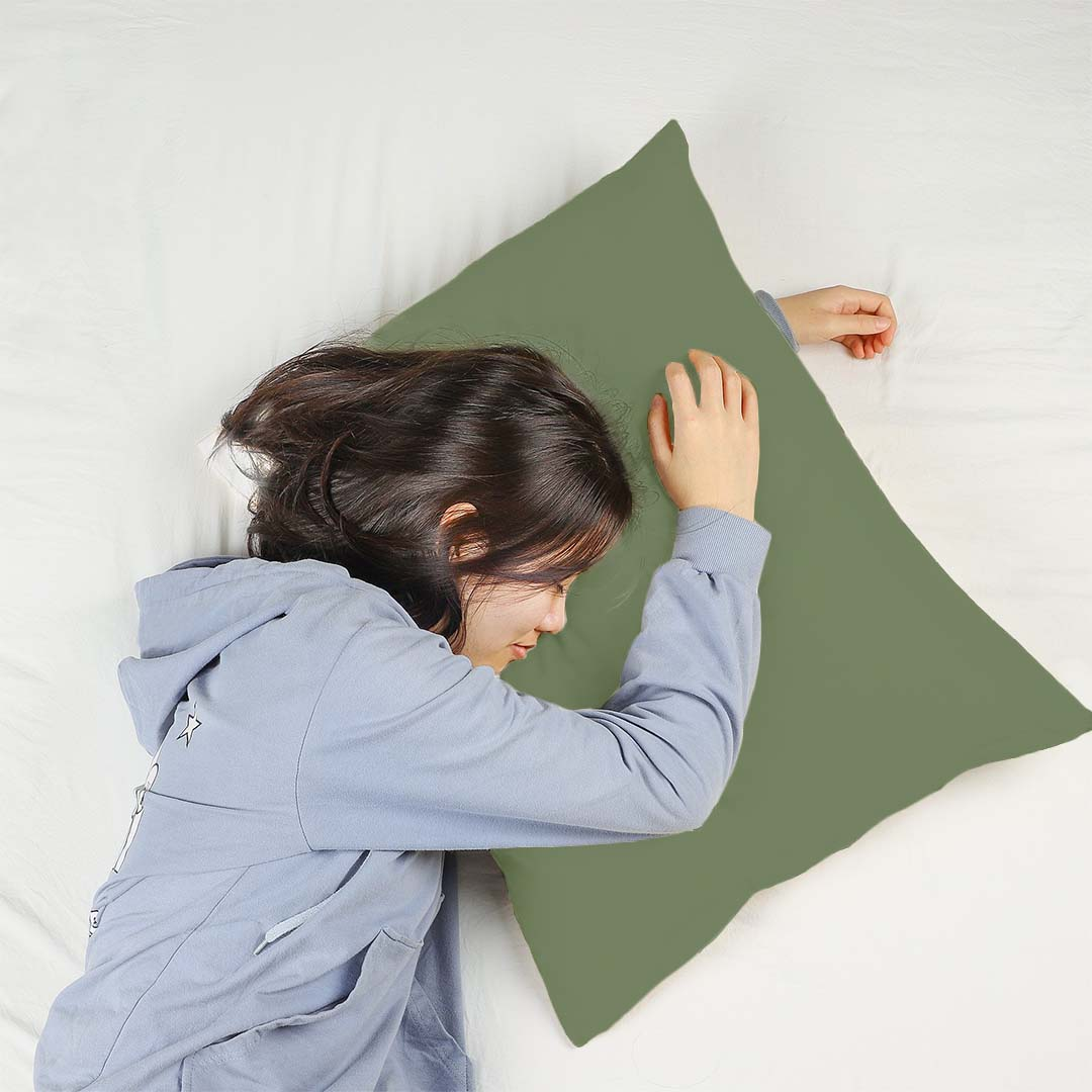 Moss Green Pillow Cases Solid Comfy
