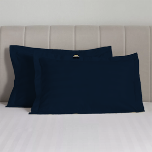 Navy Blue Stripe Pillow Shams Comfy Sateen