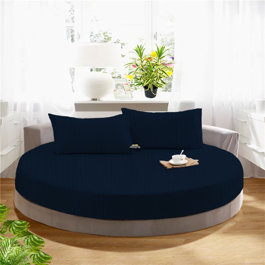 Blue round bed deals