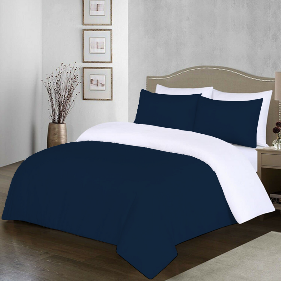 Navy blue and white bedding discount