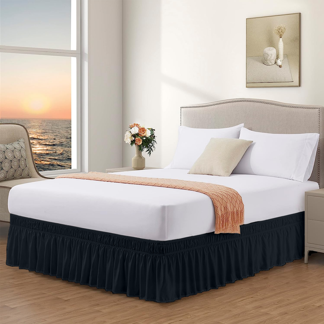 Texas King Wrap Around Bed Skirts - 400 Thread Count